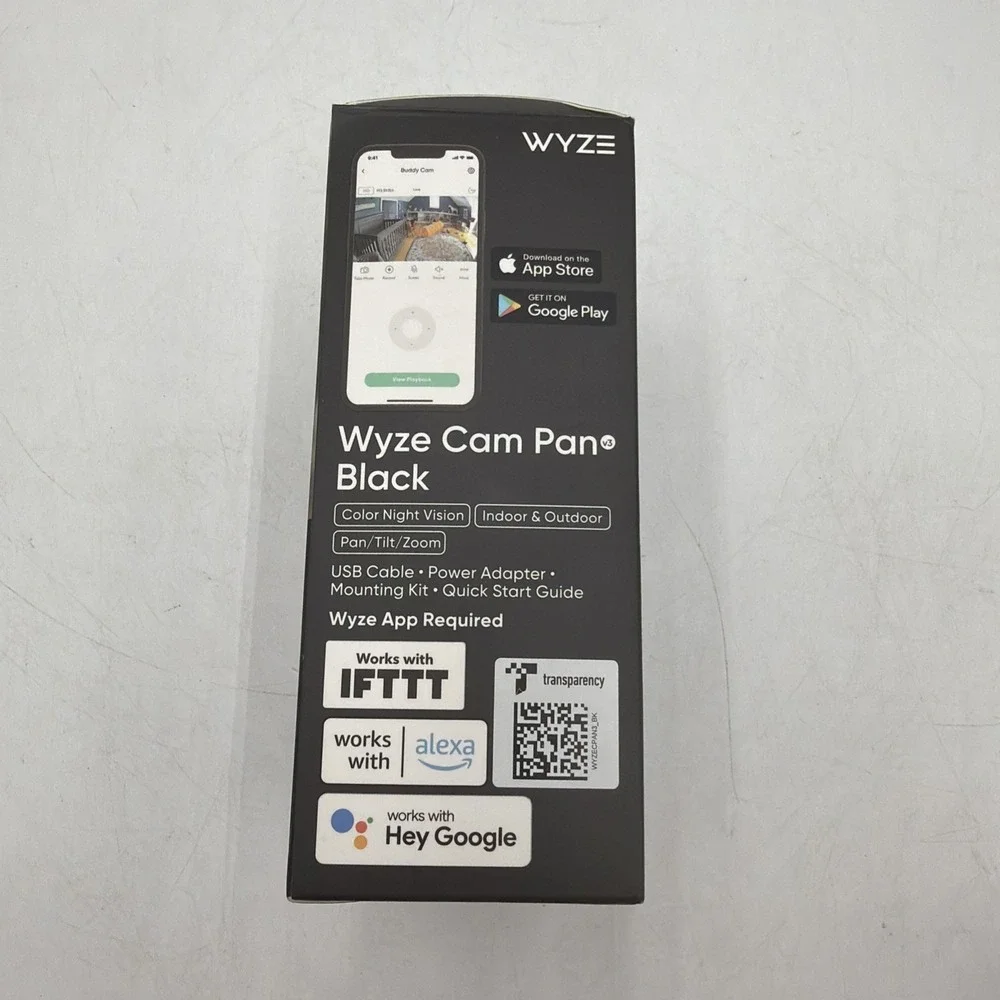 Wyze Cam Pan v3 Indoor/Outdoor IP65 1080P 360° Pan/Tilt/Zoom Wi-Fi Smart Home